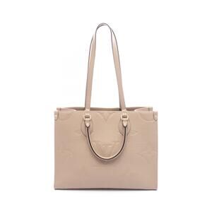 Louis Vuitton On the Go Tote Bag Empreinte Leather Beige